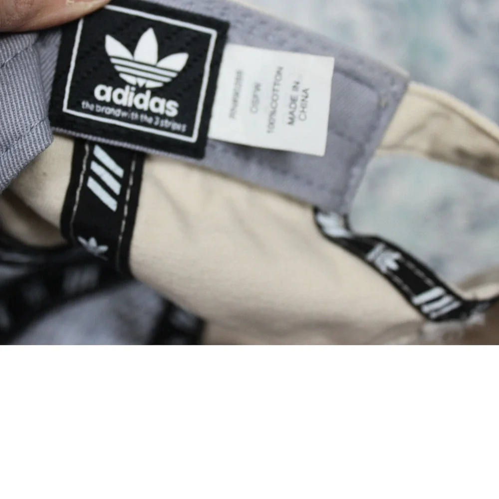 Adidas Trefoil Baseball Cap‎ Beige Cotton Adjustable Strap Logo